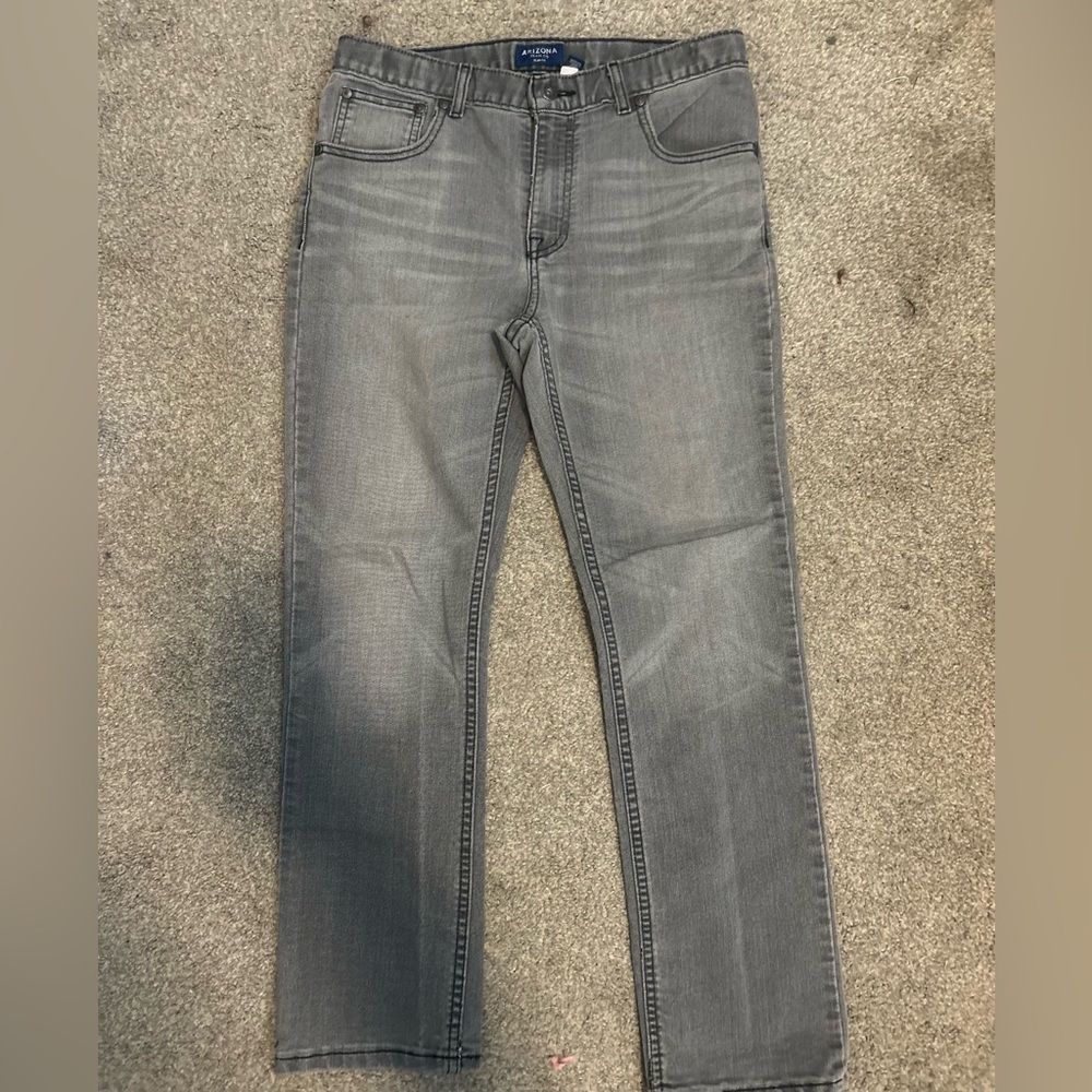 Arizona Jean Company Men's Gray Slim Jeans 16 husky